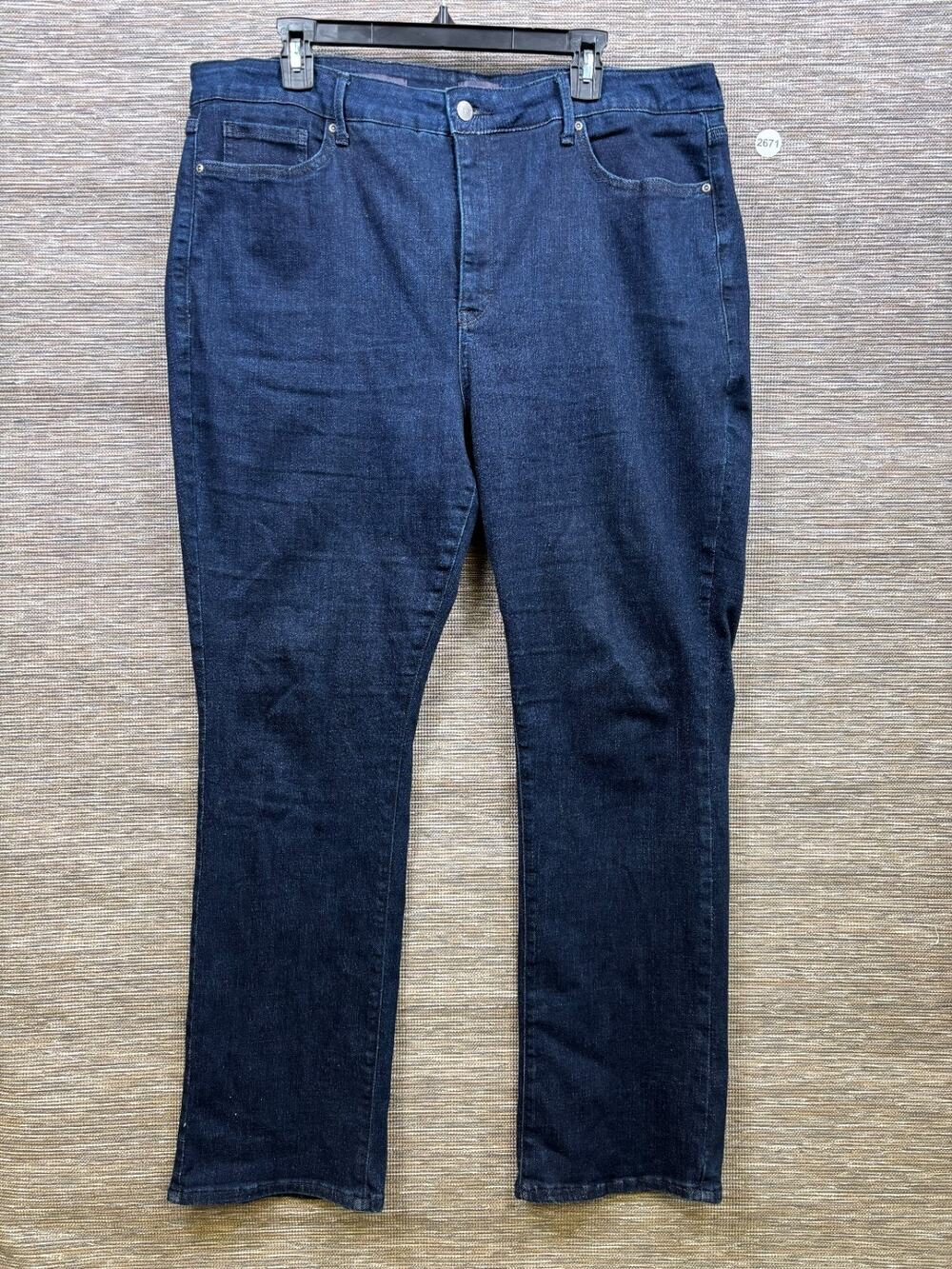 NYDJ Not Your Daughters Jeans Billie Mini Bootcut Jeans Womens Size 18W Blue